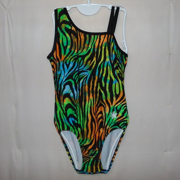 Snowflake Tie Dye Zebra Leotard S - Picture 1 of 6